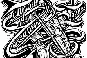 Writing, contra spem spero . Cross tattoo idea