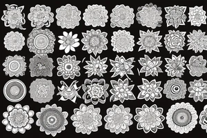 Mandala flower eye tattoo idea