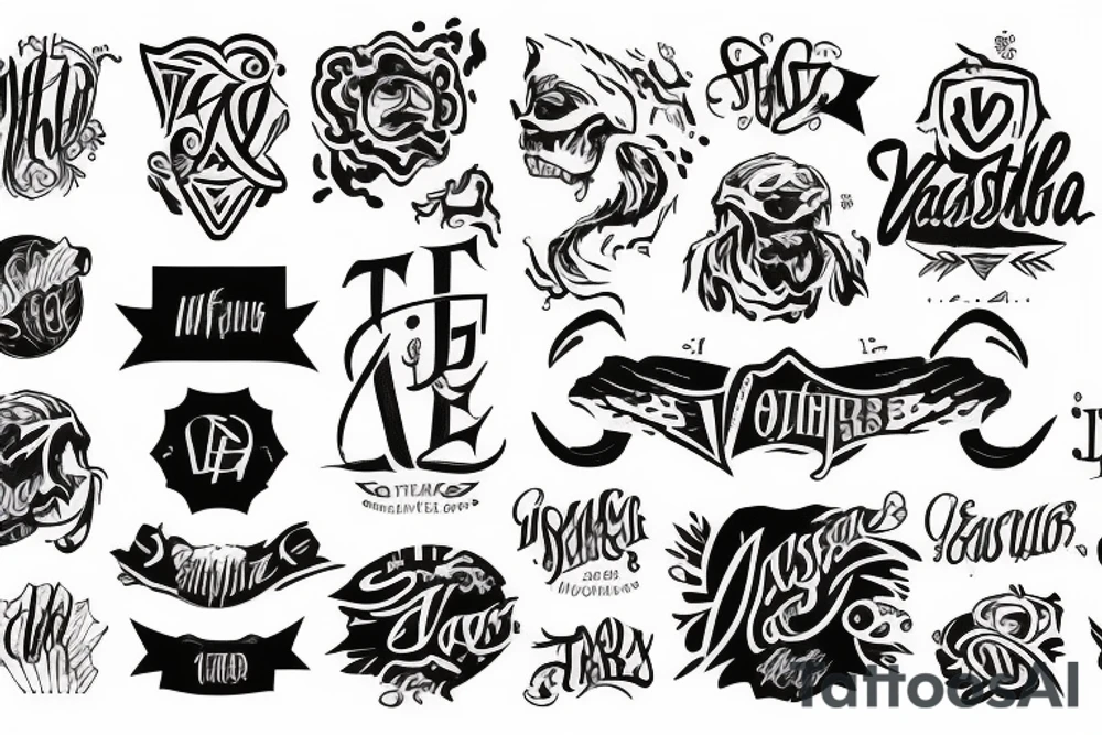 The VastGG logo and name tattoo idea