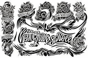 The VastGG logo and name tattoo idea
