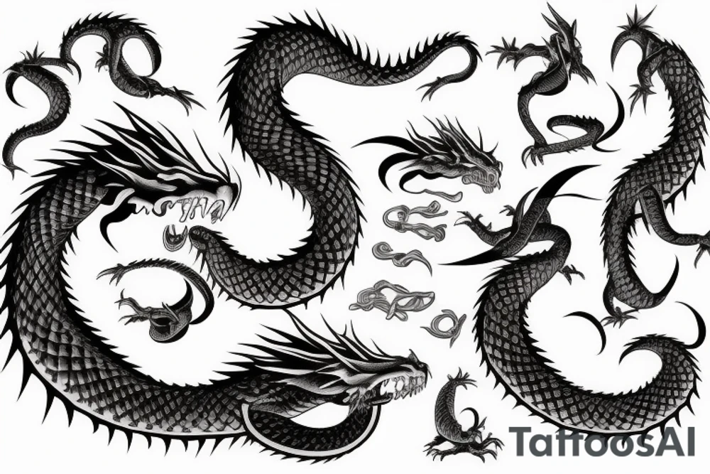 ouroboros dragon tattoo idea