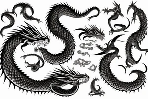 ouroboros dragon tattoo idea