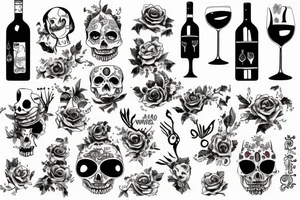 tattoo friends tv serie wine mexico tattoo idea