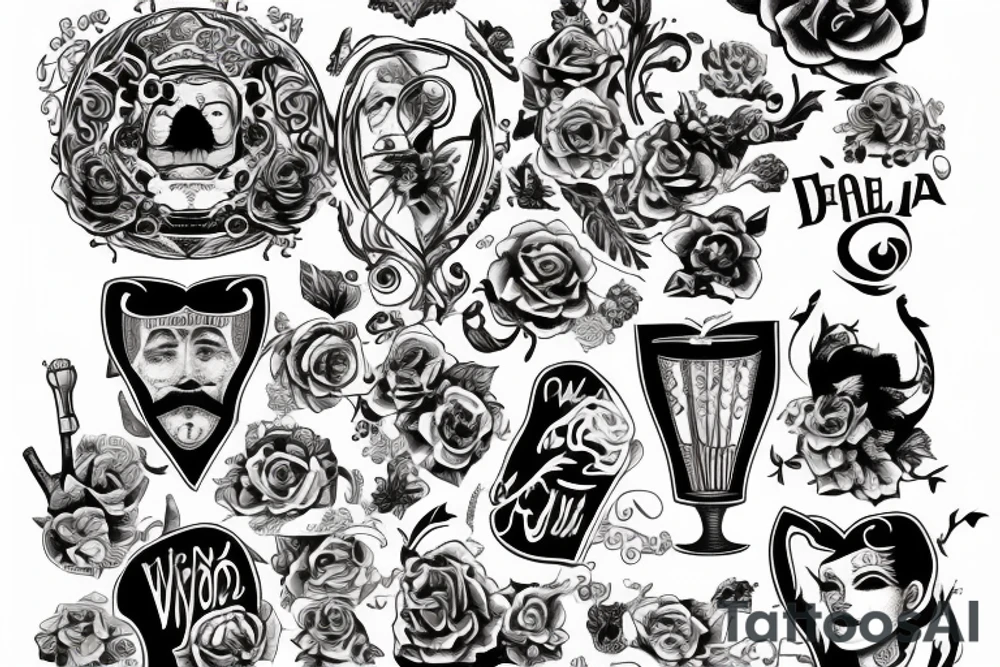 tattoo friends tv serie wine mexico tattoo idea