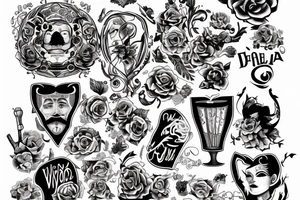 tattoo friends tv serie wine mexico tattoo idea
