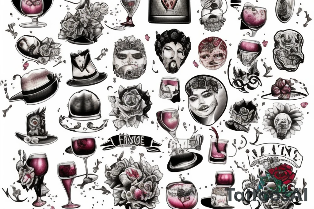 tattoo friends tv serie wine mexico tattoo idea