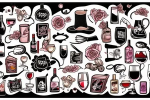 tattoo friends tv serie wine tattoo idea