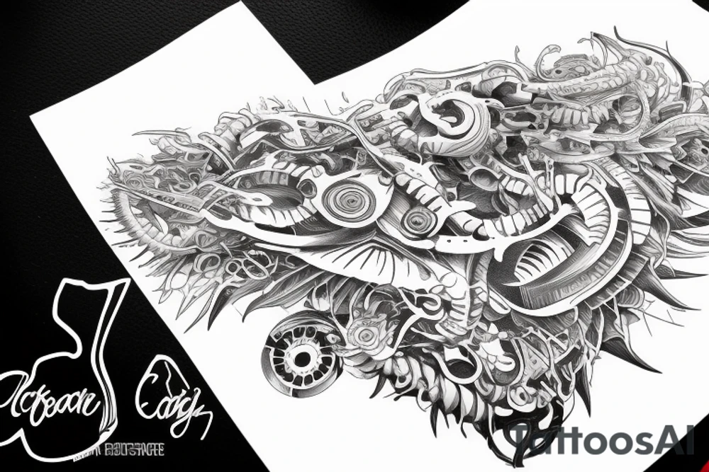 Represent the words "I create" using the coleur plant design tattoo idea