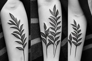 Rhododendron branch tattoo idea