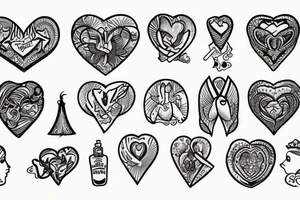 heart mother tattoo idea