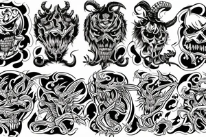demon tattoo idea