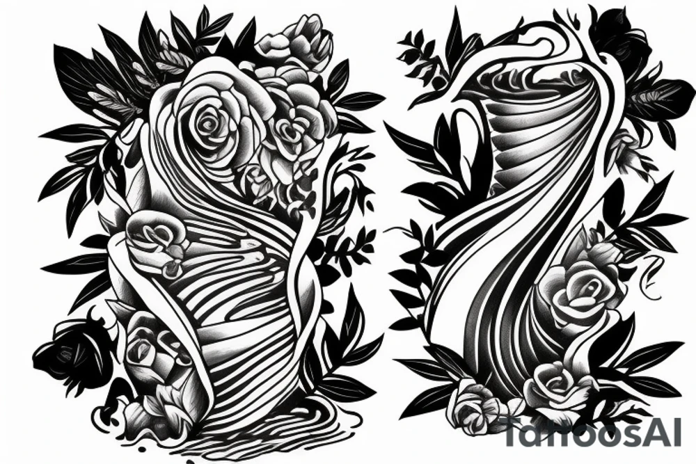 Waterfall tattoo idea