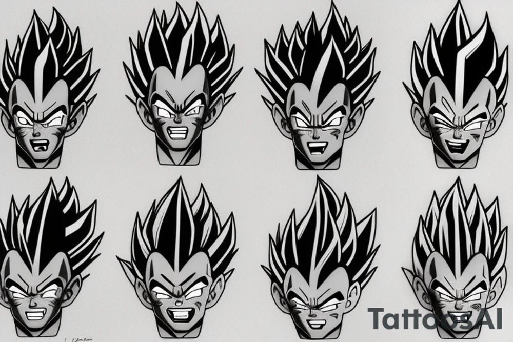 Vegeta tattoo idea