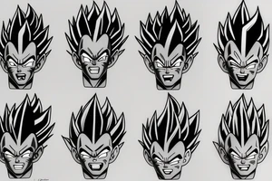 Vegeta tattoo idea