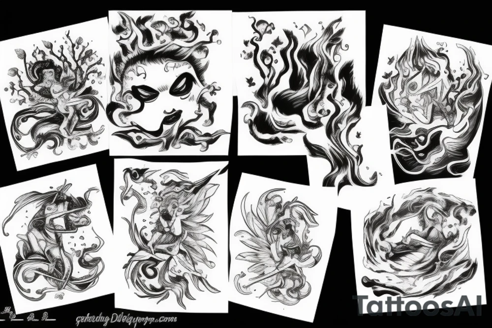 Soul dancing in fire tattoo idea