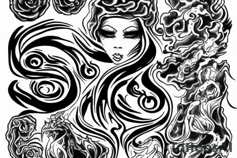 Soul dancing in fire tattoo idea