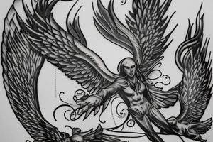 Archangel tattoo idea