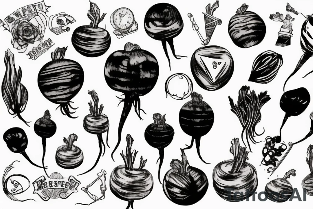 training beetroot tattoo idea