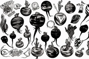 training beetroot tattoo idea
