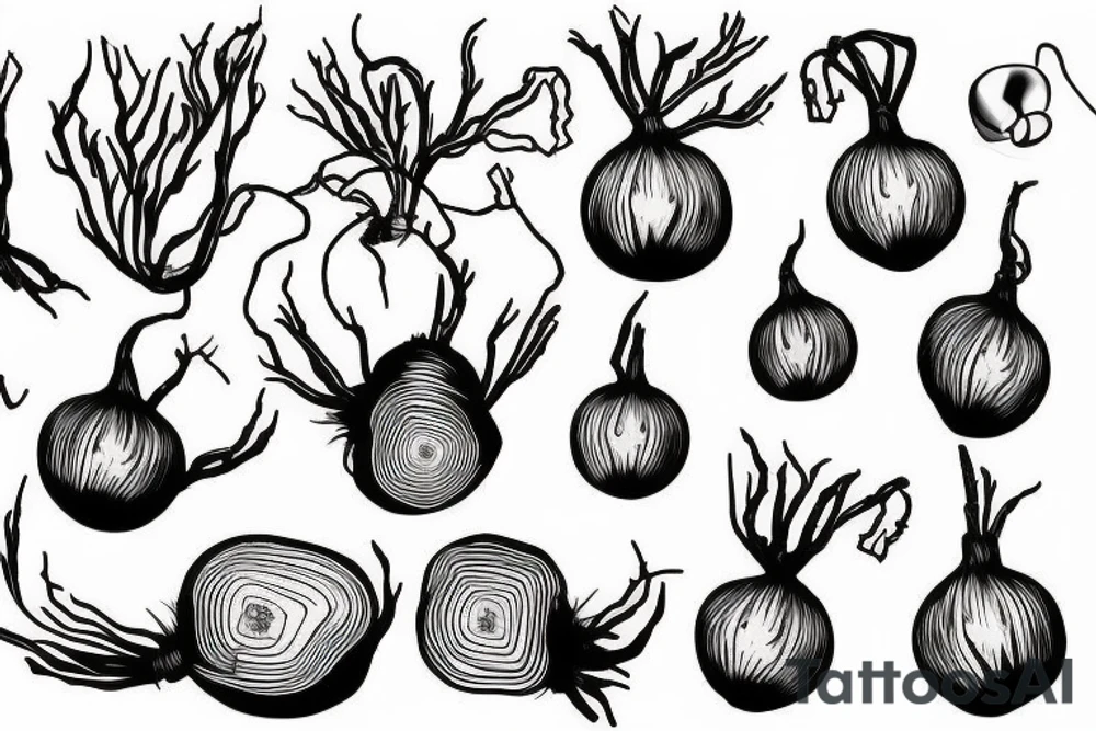 strength training beetroot tattoo idea