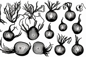 strength training beetroot tattoo idea