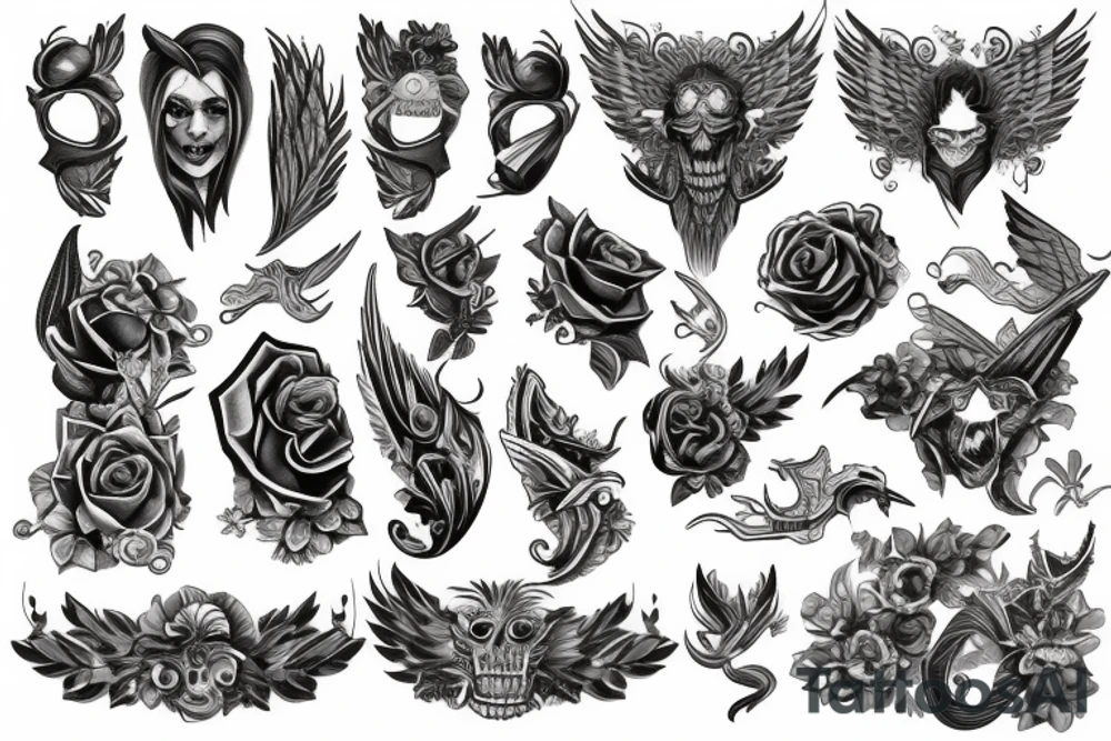 Hert and torn ribs tattoo idea