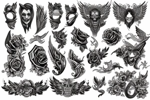Hert and torn ribs tattoo idea