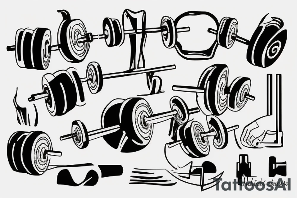 strength training beetroot tattoo idea