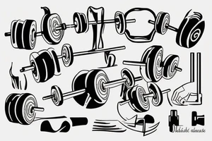 strength training beetroot tattoo idea