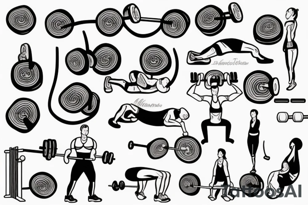 strength training beetroot tattoo idea