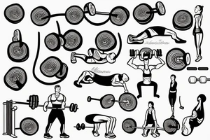 strength training beetroot tattoo idea