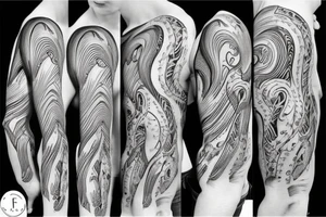 Heart and torn ribs tattoo idea