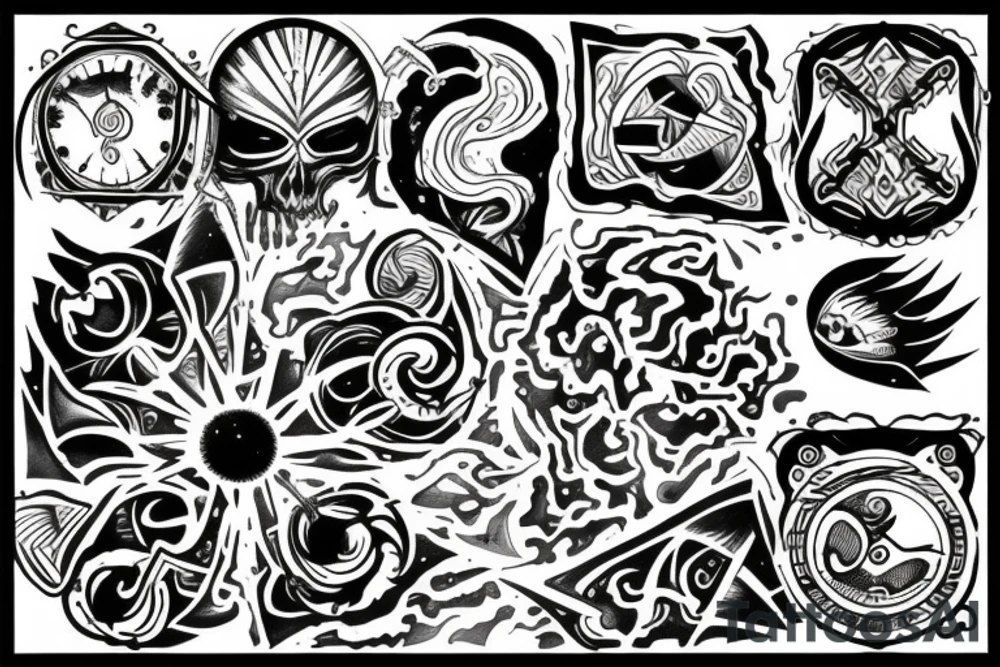 Order and chaos tattoo idea