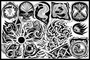 Order and chaos tattoo idea
