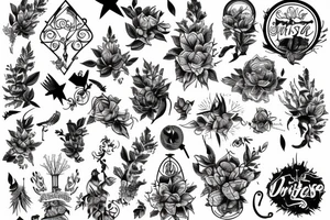 Linie, Hirsch, Berge, auferstehen, durchhalten, wald, wirbelsäule tattoo idea