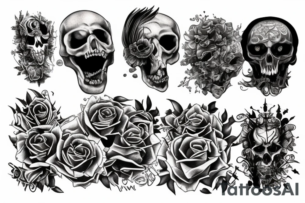 Hell and heaven tattoo idea