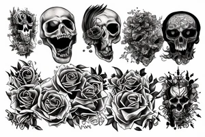 Hell and heaven tattoo idea