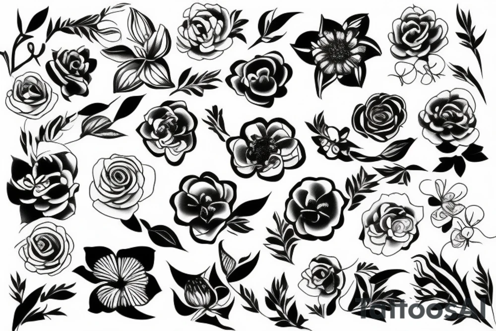 flower tattoo idea