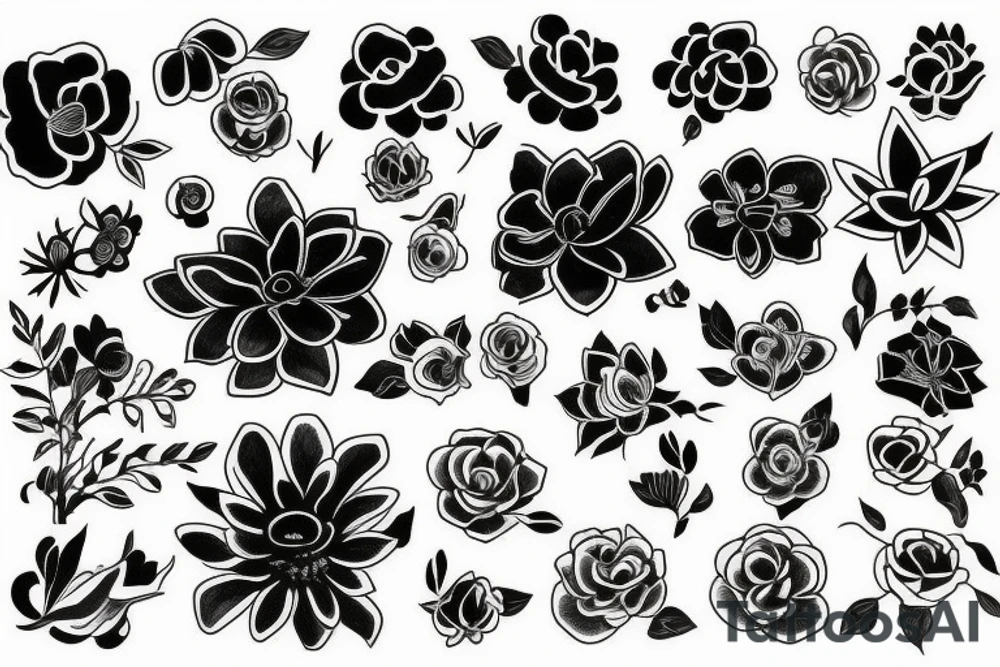 flower tattoo idea