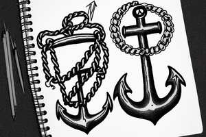 An anchor with a chain that has the text: this hope we have as and anchor of the soul tattoo idea