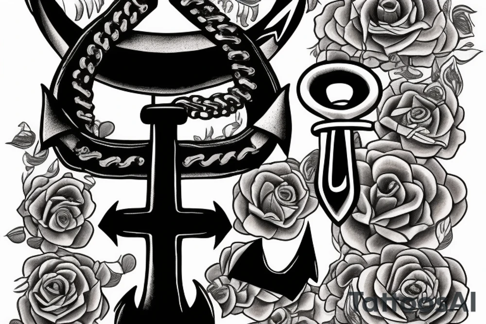 An anchor with a chain that has the text: this hope we have as and anchor of the soul tattoo idea