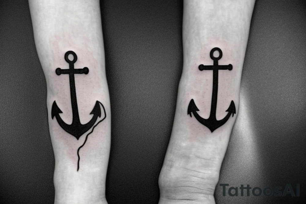 An anchor with a chain that has the text: this hope we have as and anchor of the soul tattoo idea