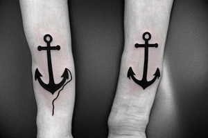 An anchor with a chain that has the text: this hope we have as and anchor of the soul tattoo idea