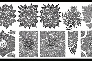 Lotus henna tattoo idea