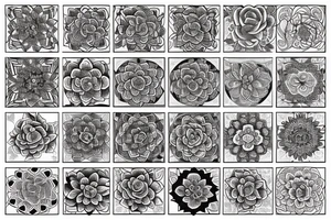 Rose and mandala ornamental tattoo idea