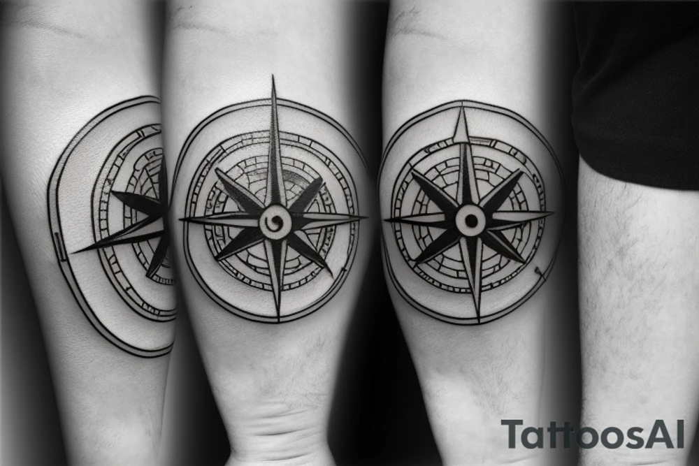 create a small compass and clock themed tattoo tattoo idea create a small compass and clock themed tattoo tattoo idea