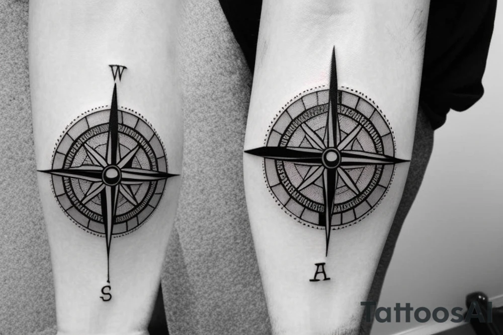 create a small compass and clock themed tattoo tattoo idea create a small compass and clock themed tattoo tattoo idea