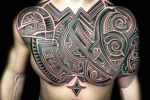 Father-son theme tattoo idea