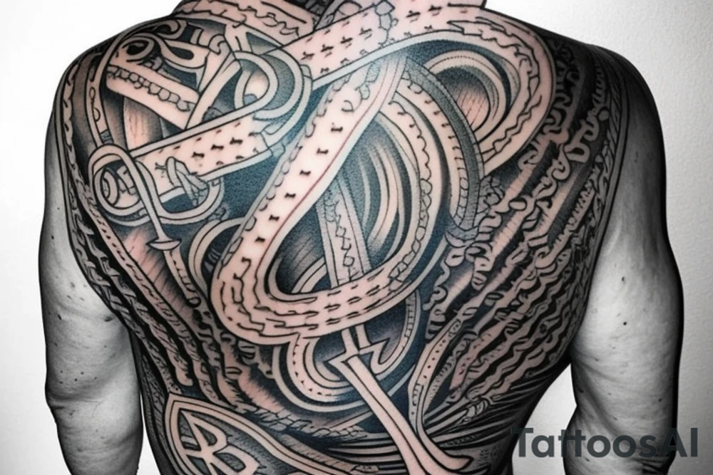 cover up anchor tattoo which on my back tattoo idea