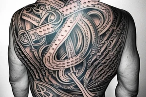 cover up anchor tattoo which on my back tattoo idea
